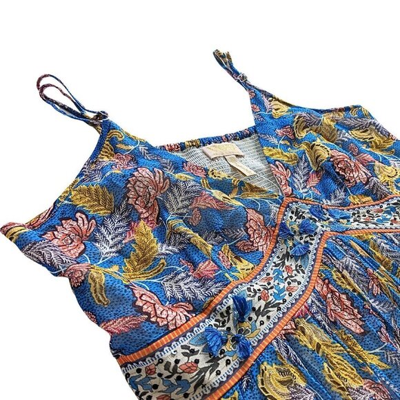 NWT Anthropologie VERB Pallavi Singhee Vineyard Tiered Floral Maxi Sundress Sz10 - Picture 5 of 9